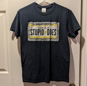 Navy Bubba Gump t shirt
